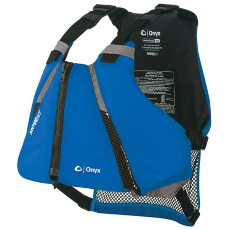 Onyx MoveVent Curve Paddle Sports Life Vest – Blue/Black – M/L