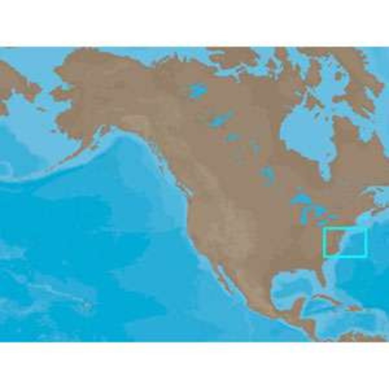 C-MAP NT+ NA-C314 – Sandy Hook-Cape Fear: Bathy – C-Card