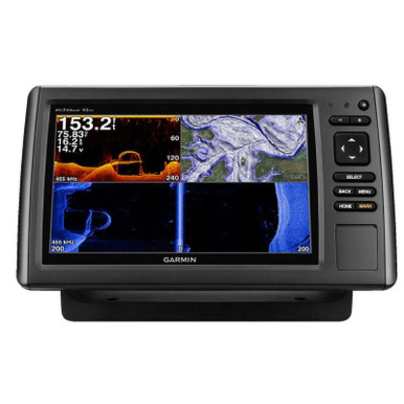 Garmin 010-01579-01 echoMAP CHIRP 93sv w/ US LakeVu HD & Wide CHIRP 150/240kHz 455/800kHz DownVu/SideVu