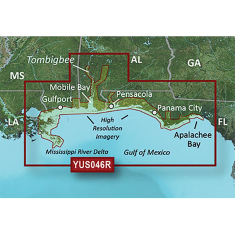 Garmin BlueChart g2 HD Alabama/Mississippi Gulf Coast SD Card