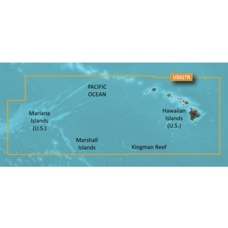 Garmin VUS027R BlueChart g3 Vision HD – Hawaiian Islands Mariana Islands – microSD/SD