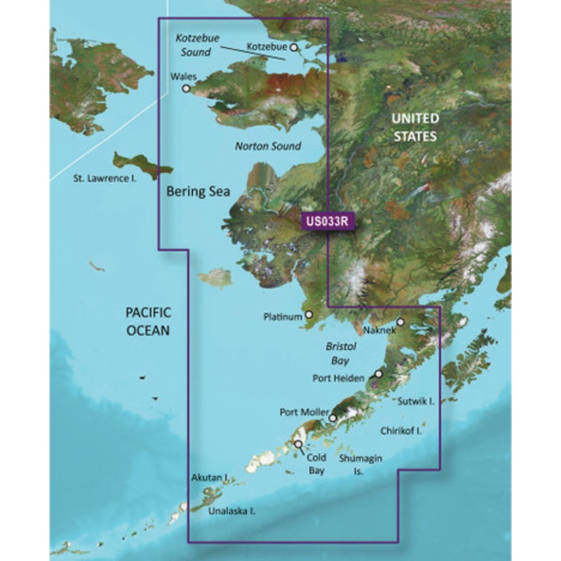 Garmin VUS033R BlueChart g3 Vision HD – Bristol Bay to Kotzebue Sound – microSD/SD