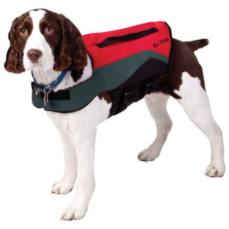 Onyx Neoprene Pet Vest – Red/Grey – Small