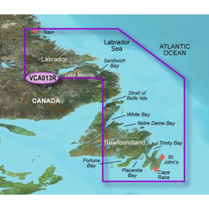 Garmin BlueChart g2 Vision Labrador Coast SD Card