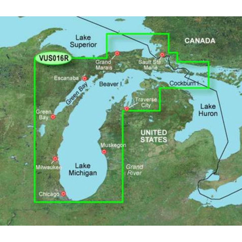 Garmin BlueChart g2 Vision Lake Michigan SD Card