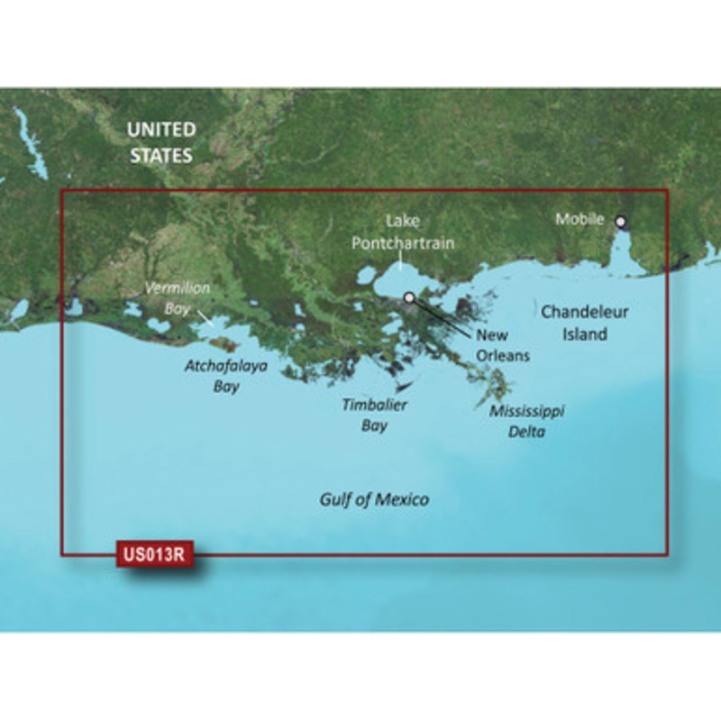 Garmin VUS013R BlueChart g3 Vision HD – Mobile to Lake Charles – microSD/SD