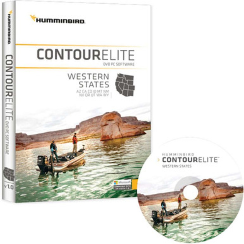 Humminbird 600012-2 Contour Elite – Western States – PC Software