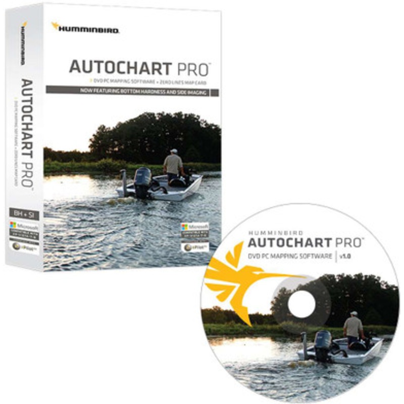 Humminbird 600032-1 AutoChart PRO DVD PC Mapping Software w/ Zero Lines Map Card