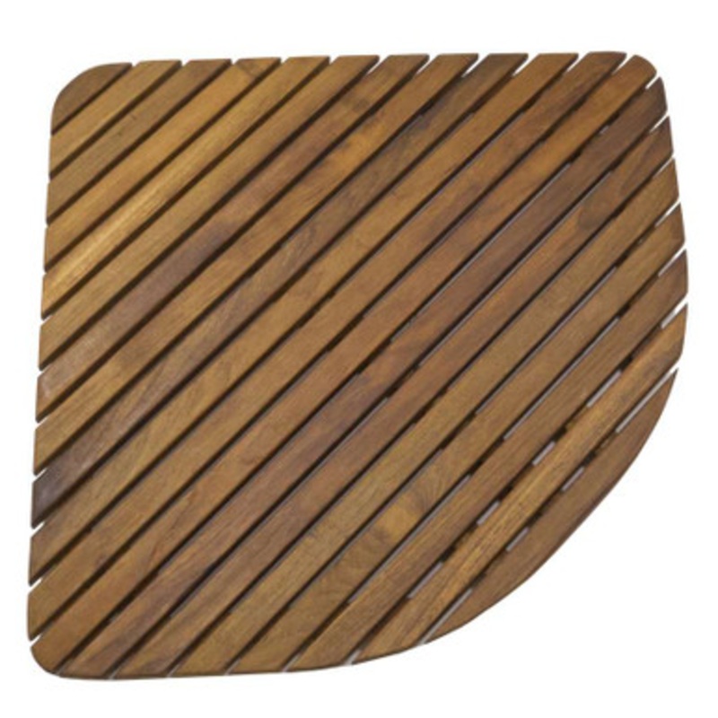 SeaTeak 60023 Shower Mat – Triangular – Oiled Finish