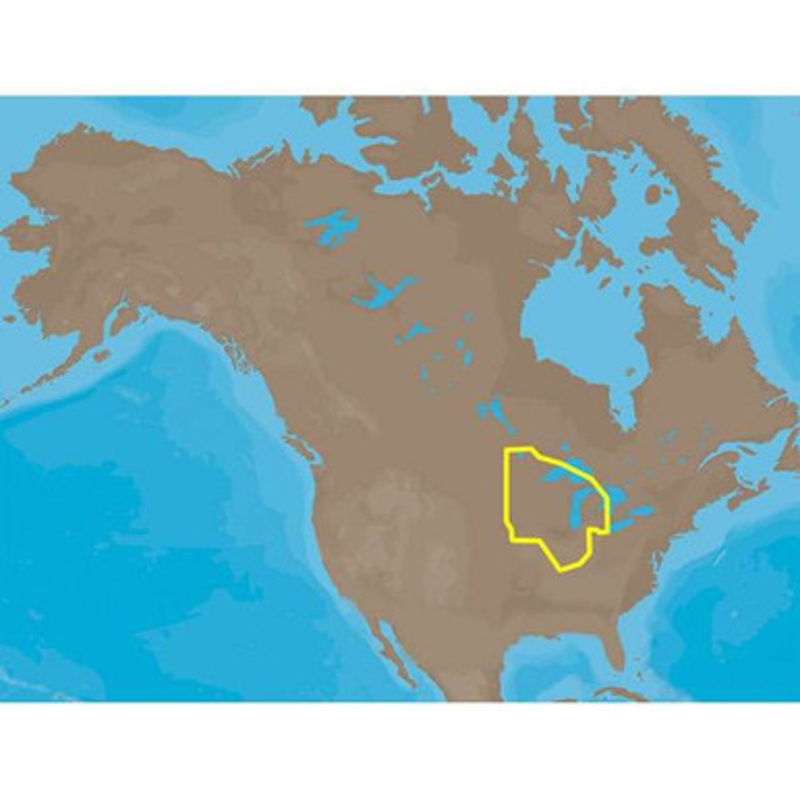 C-MAP MAX Lakes NA-M017 – Region 1: North – C-Card