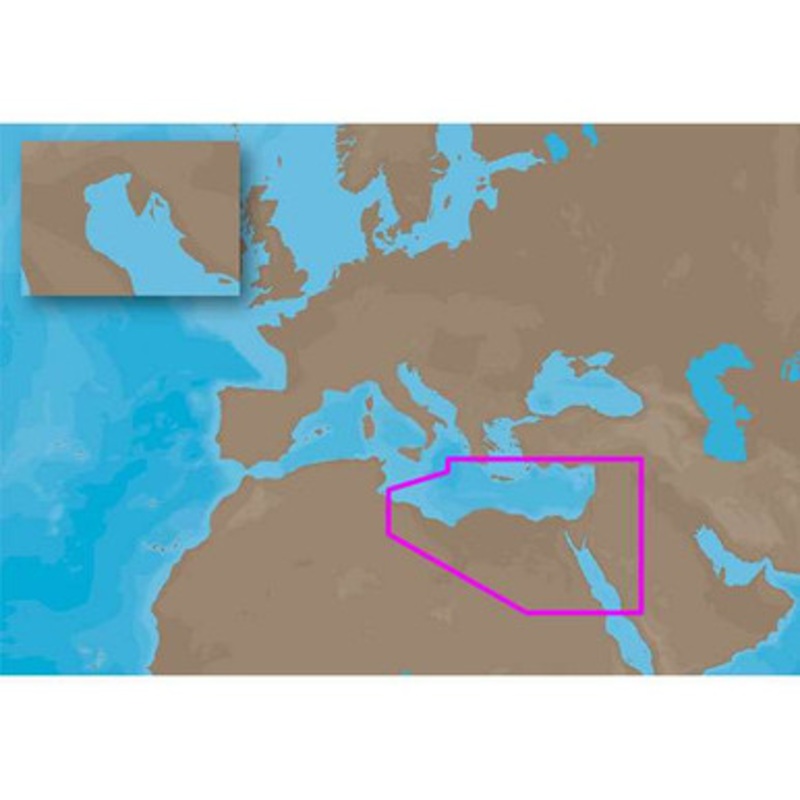 C-MAP NT+ ME-C201 – NE Africa Med & Mid East Coasts – C-Card