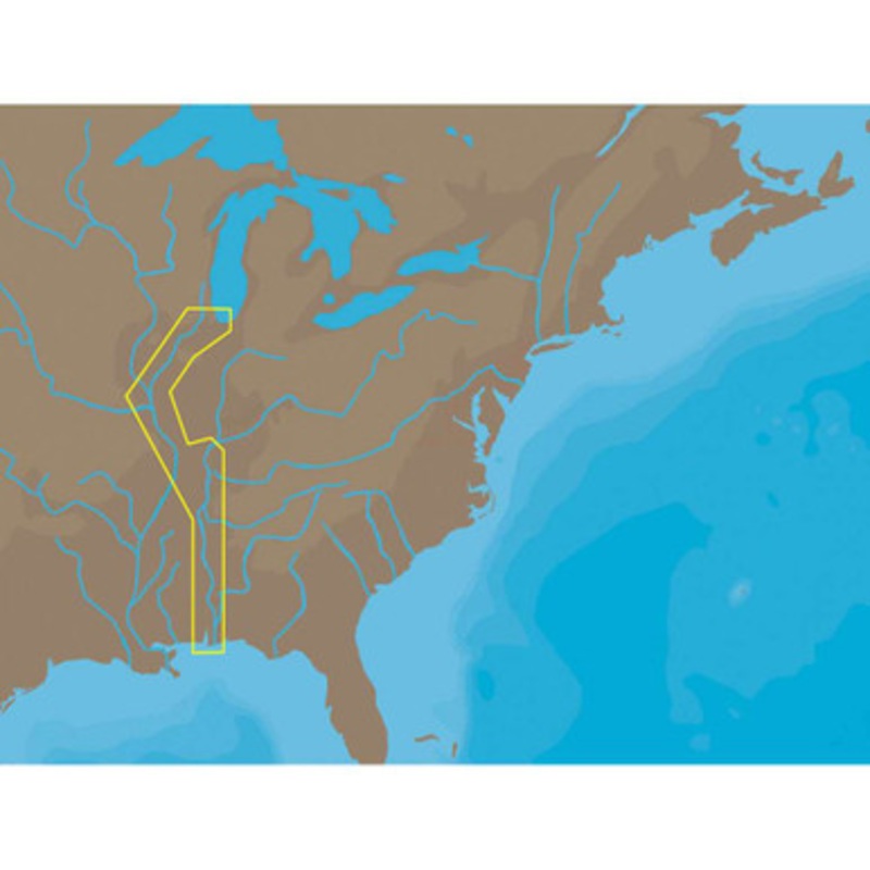 C-MAP NT+ NA-C047 – Inland Circle Route: Chicago to Mobile – C-Card