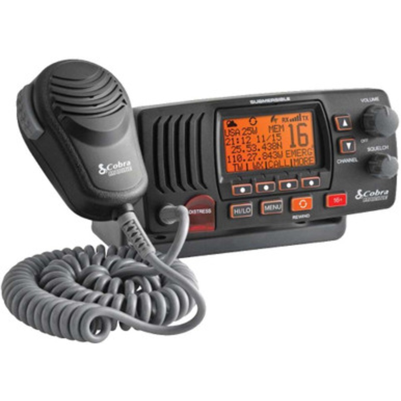 Cobra MR F57B Fixed Mount Class D VHF Radio – Grey