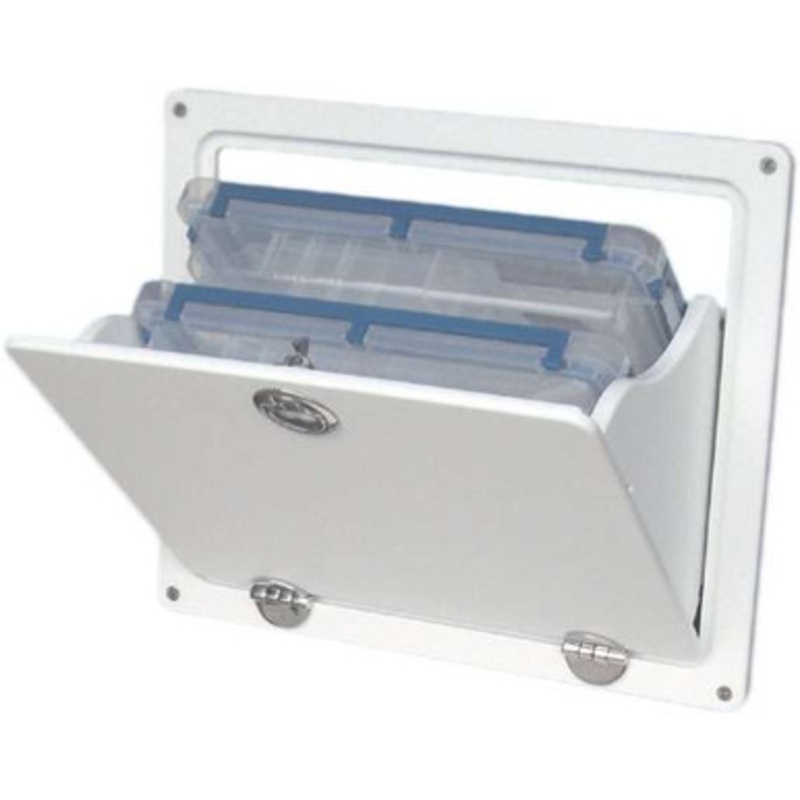 Deep Blue FMT-2L Tilt-Out Locking Tackle Storage w/ 2 Plano Boxes