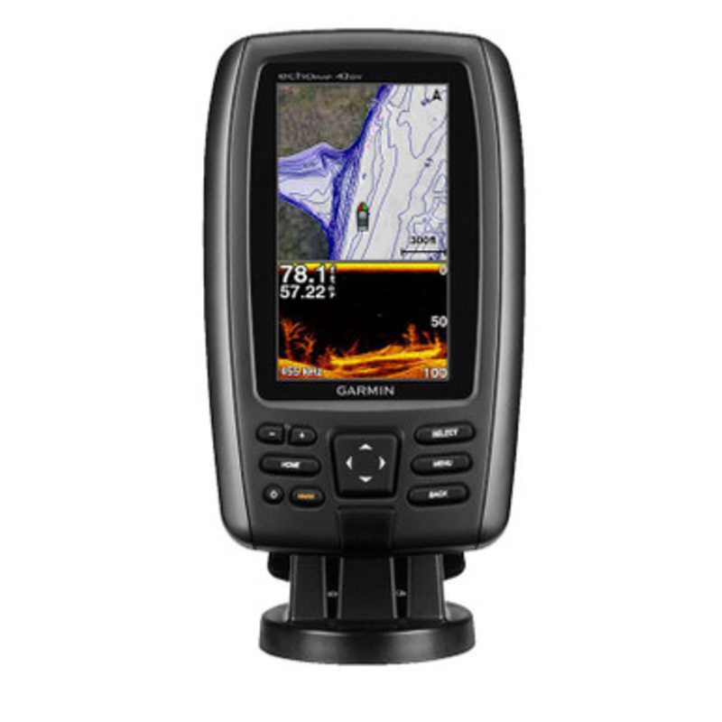 Garmin 010-01563-01 echoMAP CHIRP 43dv w/ US LakeVu HD Maps & DownVu 455/800kHz Transducer