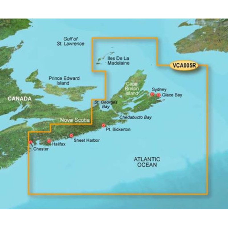 Garmin BlueChart g2 Vision Halifax to Cape Breton SD Card