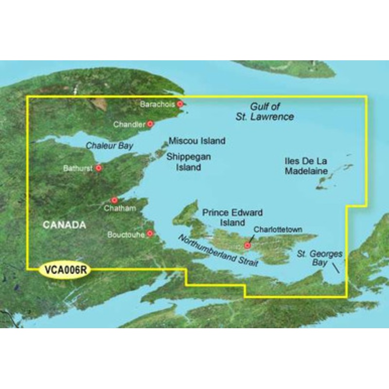 Garmin BlueChart g2 Vision Prince Edward Island to Chaleur Bay SD Card