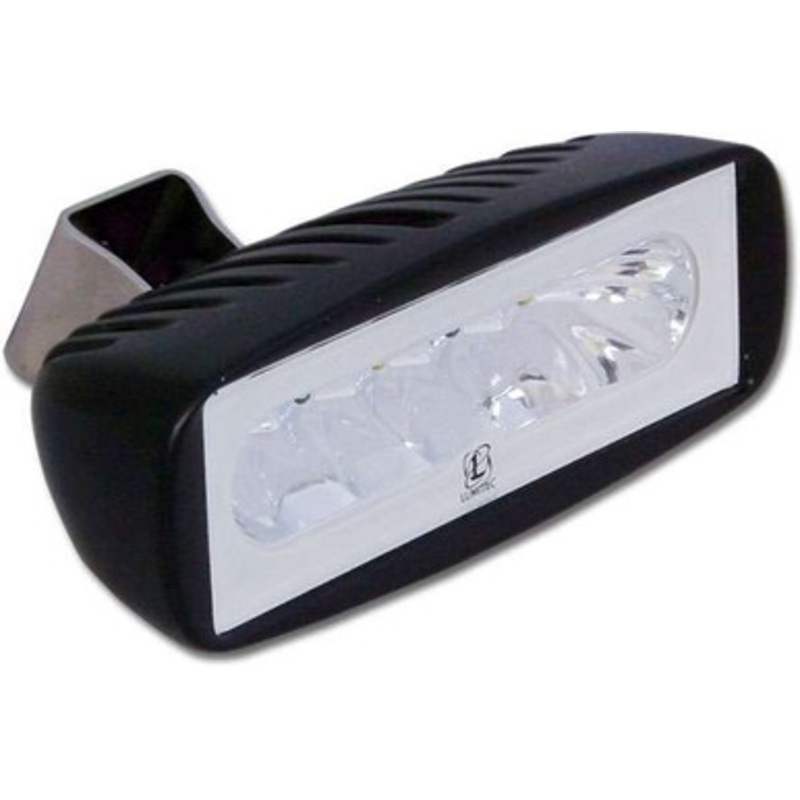 Lumitec 101218 Caprera2 Dual Color LED Flood Light – Black Housing – White/Red