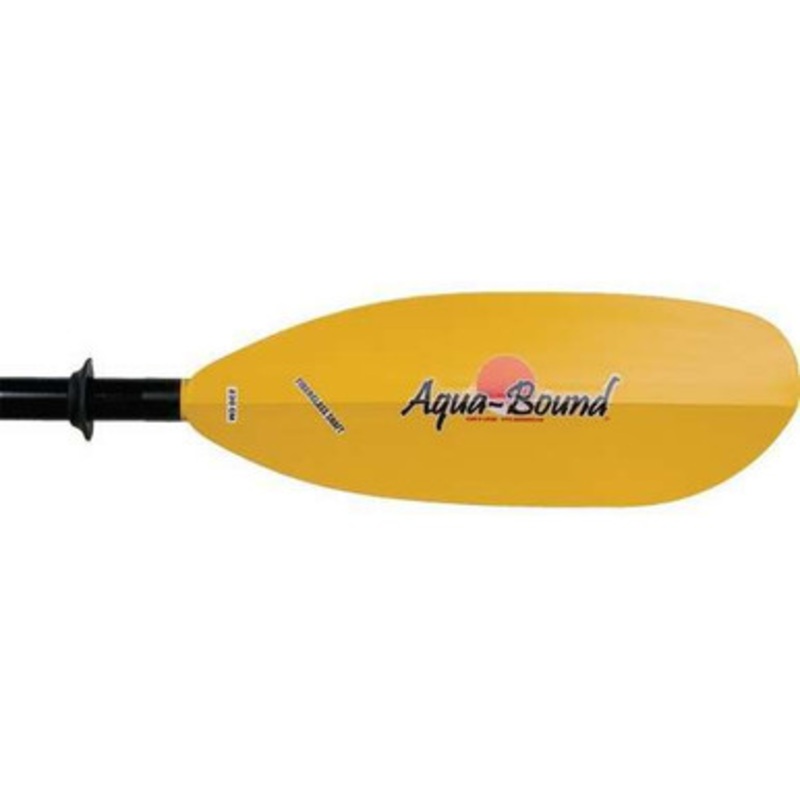 Aqua-Bound Sting Ray Kayak Paddle Yellow Abx Blade Blk Aluminum Shaft 230 cm