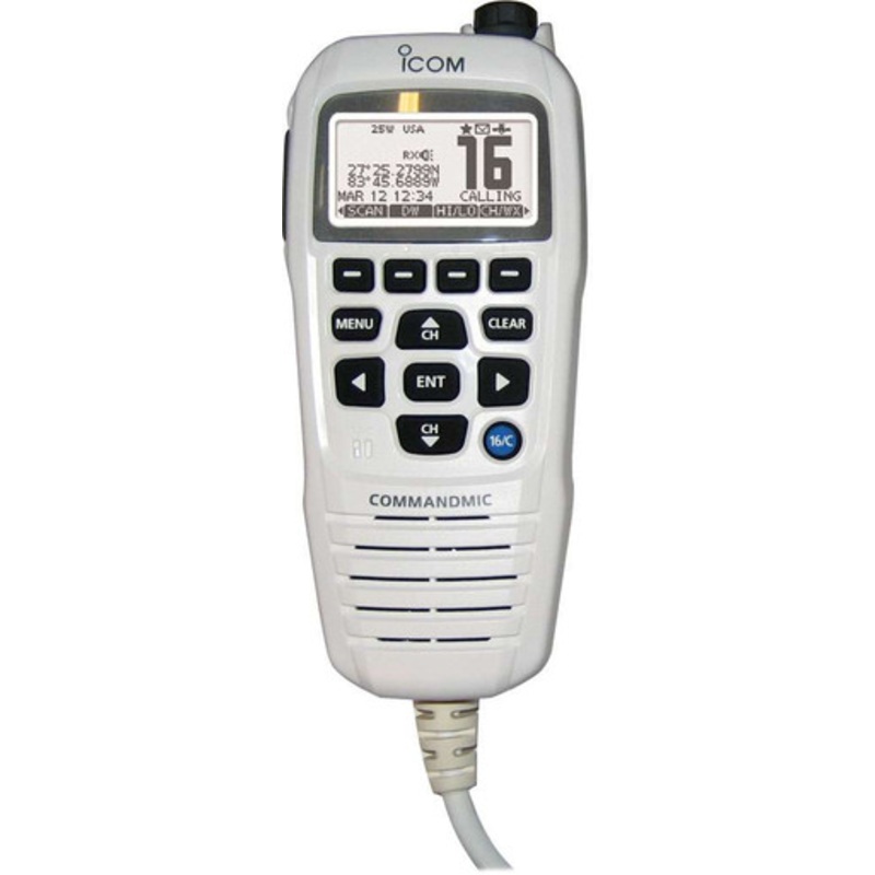 Icom HM195GW COMMANDMICIV Remote-Control Microphone – Super White