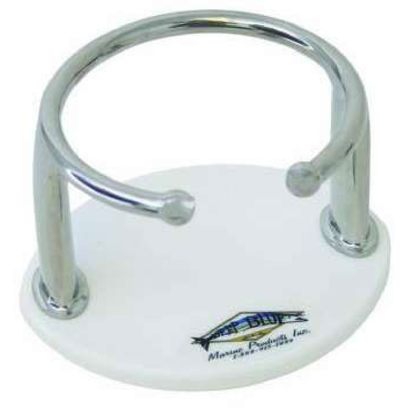 Deep Blue WCH-1 Stainless Wire Single Cup Holder with Suction Cups White