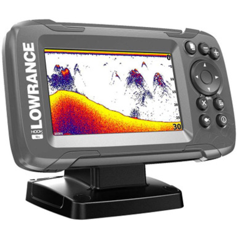 Lowrance 000-14012-001 HOOK2-4x 4in Fishfinder w/ Bullet Skimmer Transducer