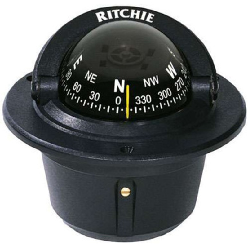 Ritchie F-50 Explorer Compass – Flush Mount – Black