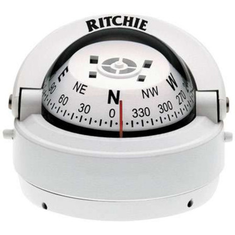 Ritchie S-53-WCLM Explorer Compass – Surface Mount – White