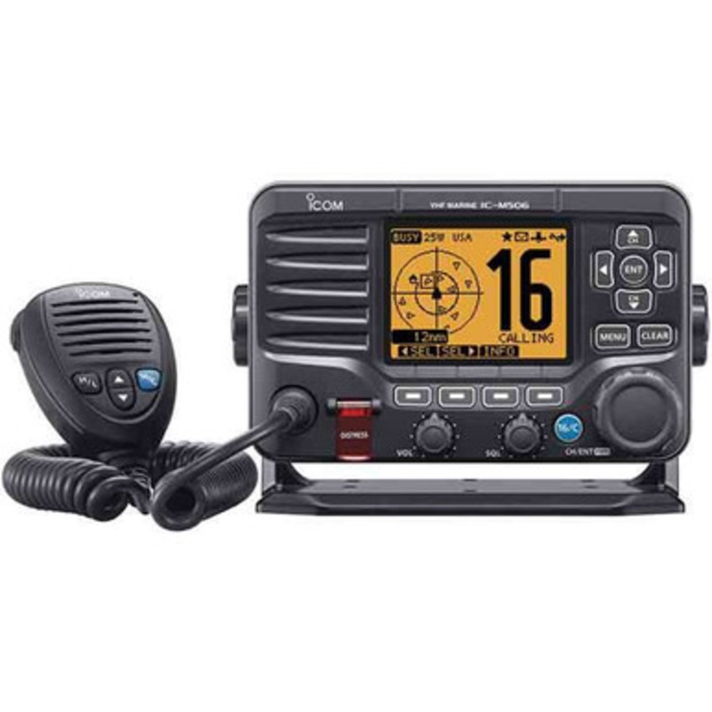 Icom M506 VHF Fixed Mount w/Front Mic & NMEA 0183/2000