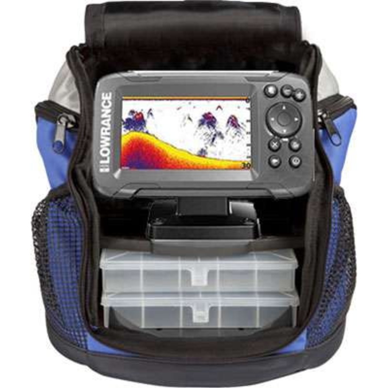 Lowrance 000-14178-001 HOOK2-4x 4in Fishfinder w/ Bullet Skimmer Transducer – All Season Pack