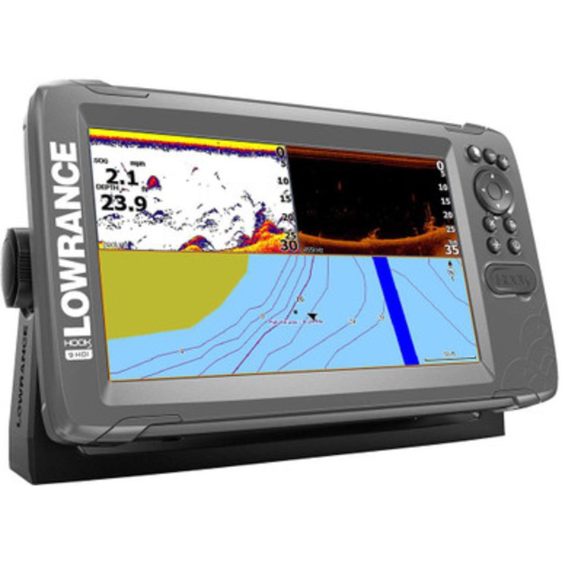 Lowrance 000-14298-001 HOOK2-9 9in Chartplotter/Fishfinder w/ SplitShot Transducer & Nav+ Chart