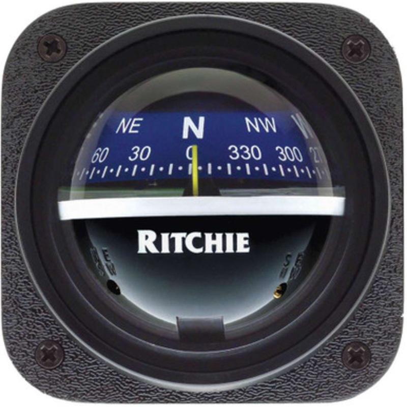 Ritchie V-537B Explorer Bulkhead Mount Compass – Blue Dial