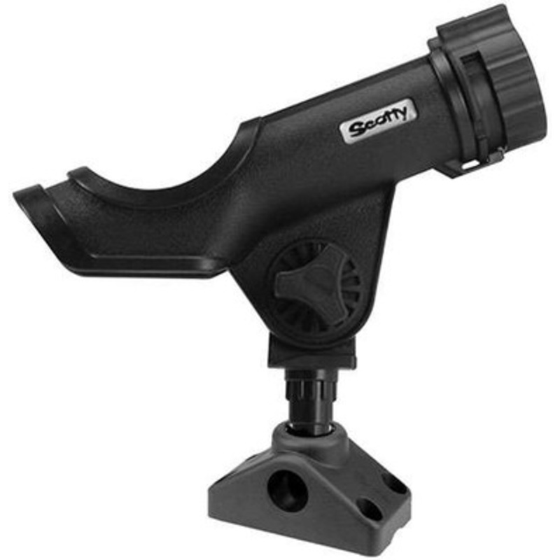Scotty 230-BK Power Lock Rod Holder – Black – w/ 241 Side/Deck Mount
