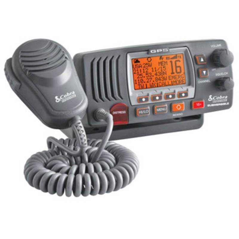Cobra MR F77B Fixed Mount Class D VHF Radio – Grey