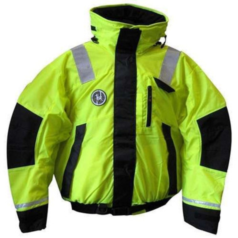 First Watch AB-1100-HV Flotation Bomber Hi-Vis Yellow – X-Large