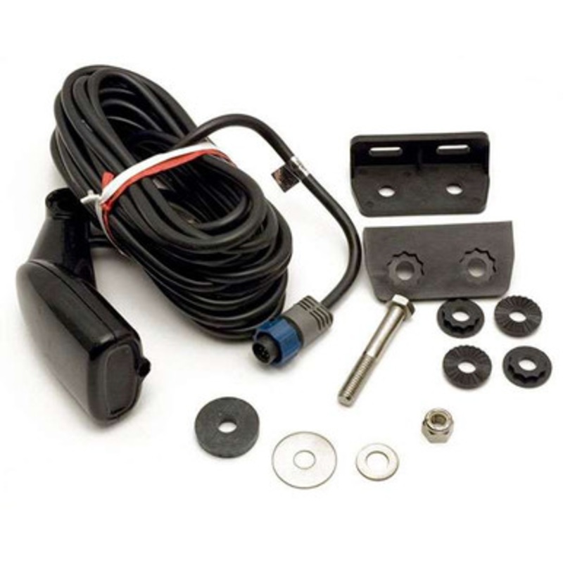 Lowrance HST-DFSBL Dual Frequency Skimmer Transducer with Temperature
