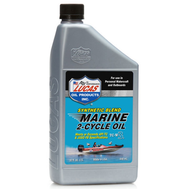 Lucas Oil Synthetic Blend 2-Cycle Marine Oil – 1 qt.