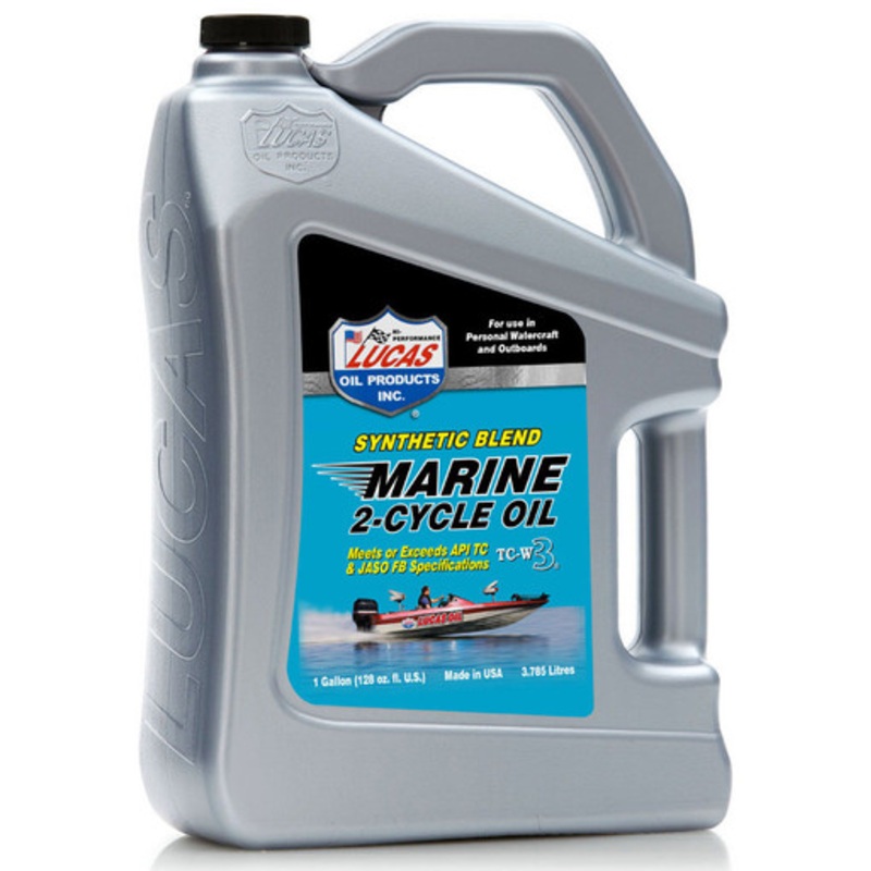 Lucas Oil Synthetic Blend 2-Cycle Marine Oil – 5 qt.