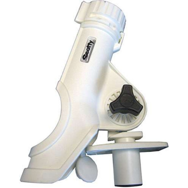 Scotty 231-WH Power Lock Rod Holder – White – w/ 244 Flush Deck Mount