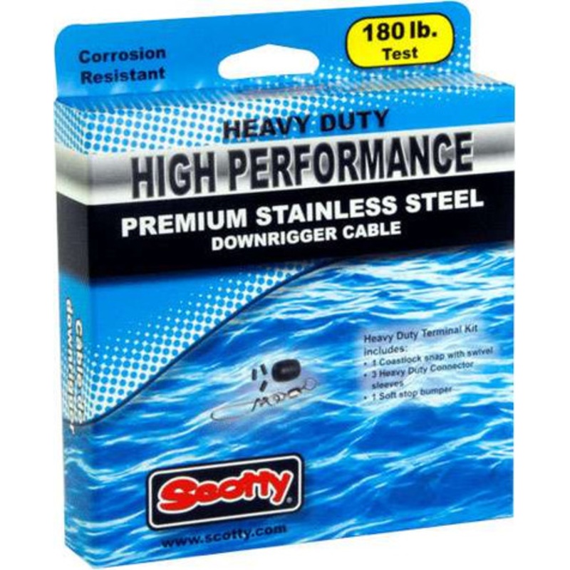 Scotty 2401K High-Performance Stainless Steel Downrigger Cable 300ft