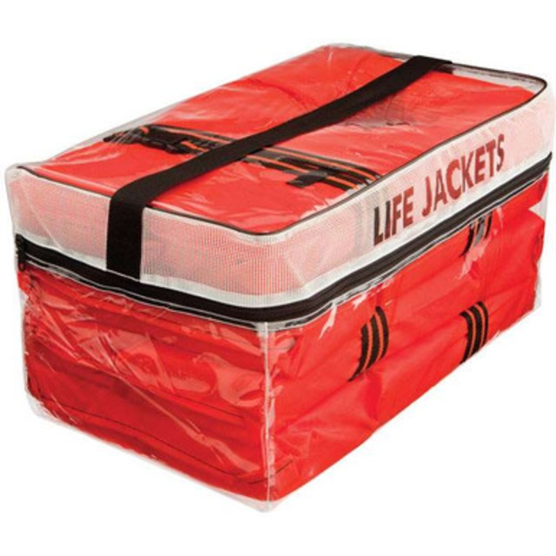 Kent 420719 Clear Storage Bag with 4 Type II Adult Vests