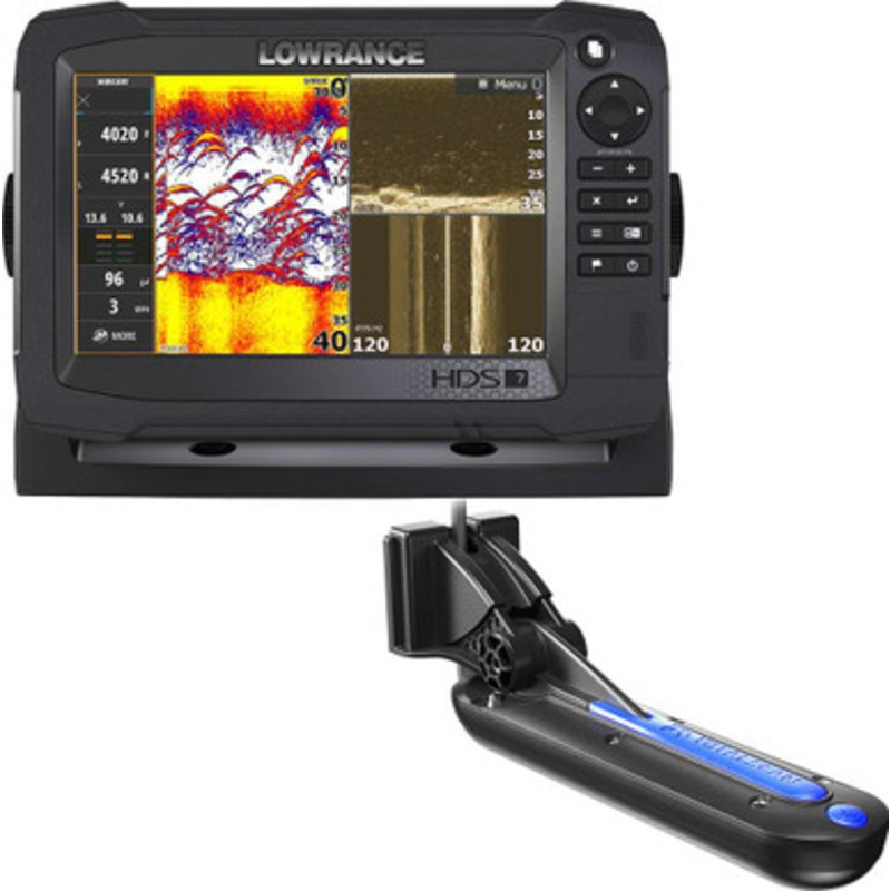 Lowrance 000-13677-001 HDS-7 Carbon Multifunction Display & TotalScan Transducer Bundle
