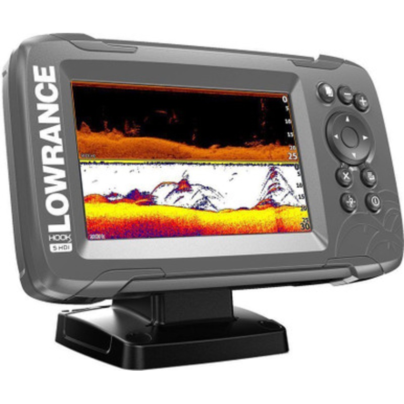 Lowrance 000-14281-001 HOOK2-5 5in Chartplotter/Fishfinder w/ SplitShot Transducer & Built-In US Inland Charts