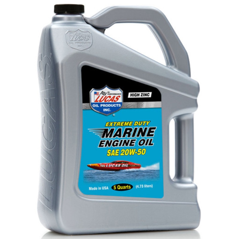 Lucas Oil Extreme Duty Marine Engine Oil SAE 20W50 – 5 qt.