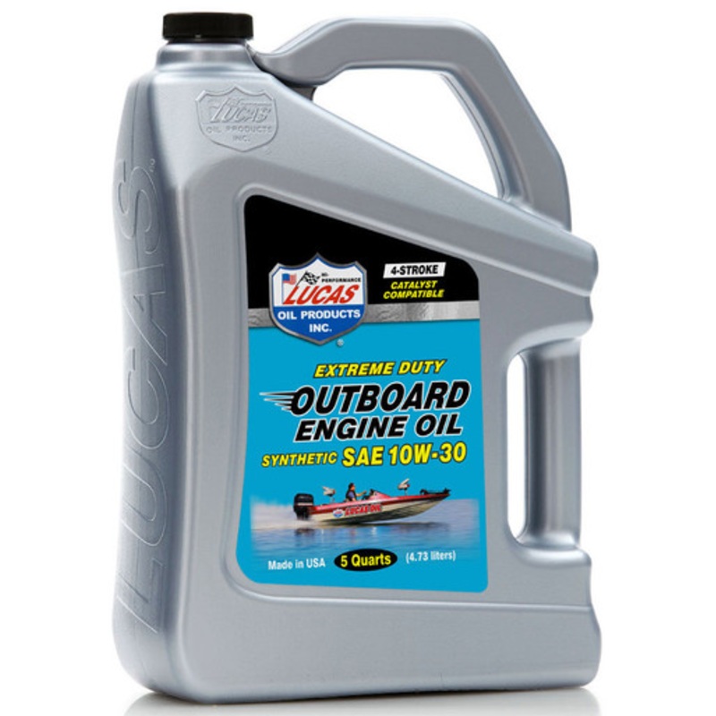 Lucas Oil Outboard Engine Oil Synthetic SAE 10W30 – 5 qt.