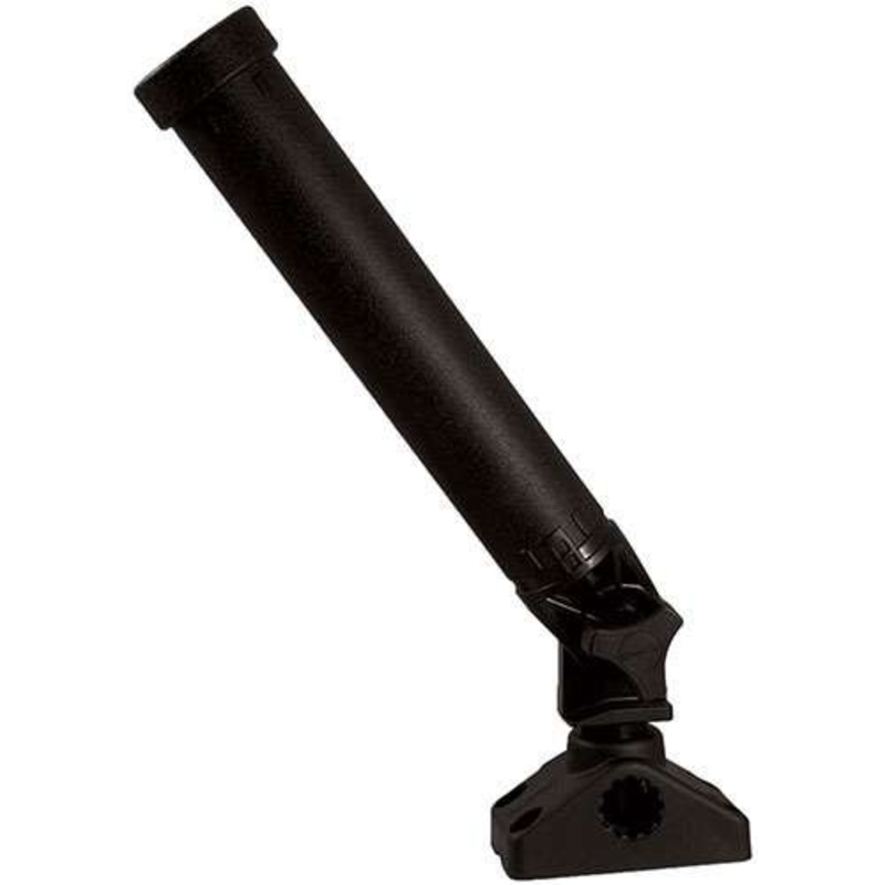 Scotty 476 Rocket Launcher Rod Holder – Black – w/ 241 Combination Side/Deck Mount