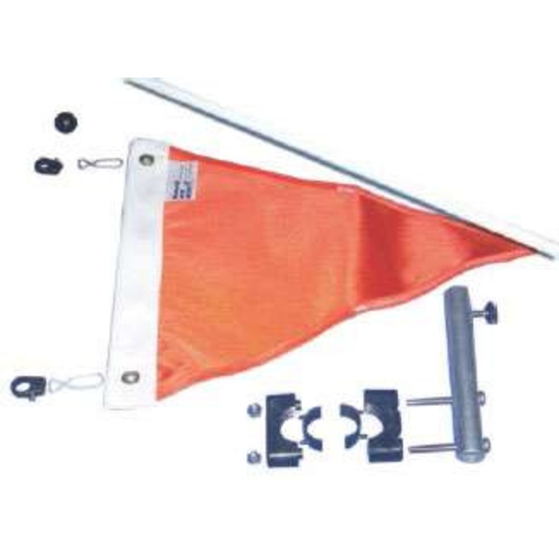Monarch 12” Triangular Ski Flag with Rod and Mount