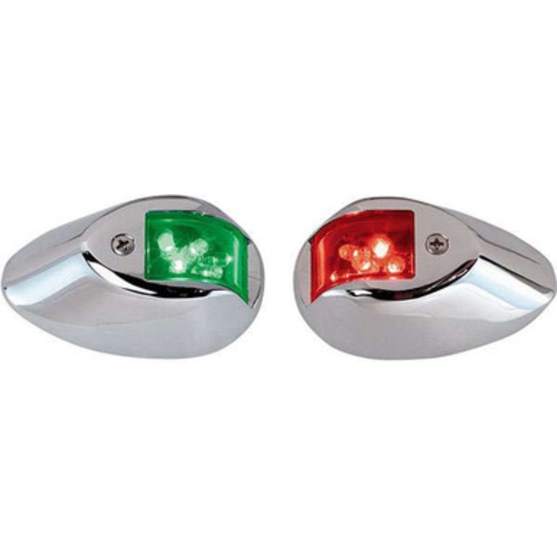 Perko 0602DP1CHR Vertical Mount LED Side Lights – Chrome Plated Housing