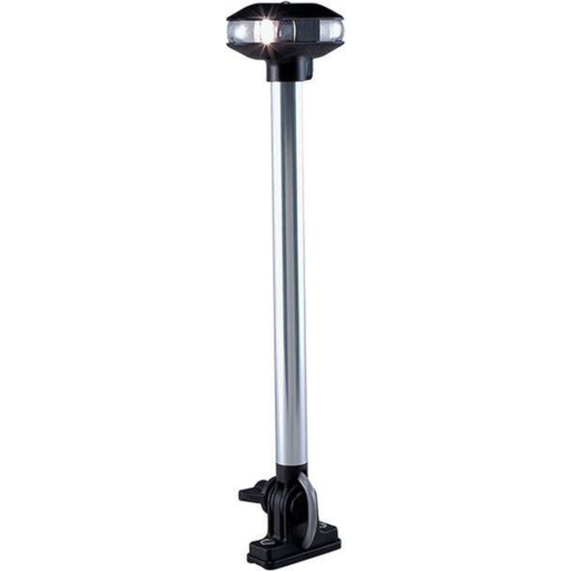 Perko 1284DP0CHR Fold Down Combination Masthead and White All-Round Light – Vertical Mount