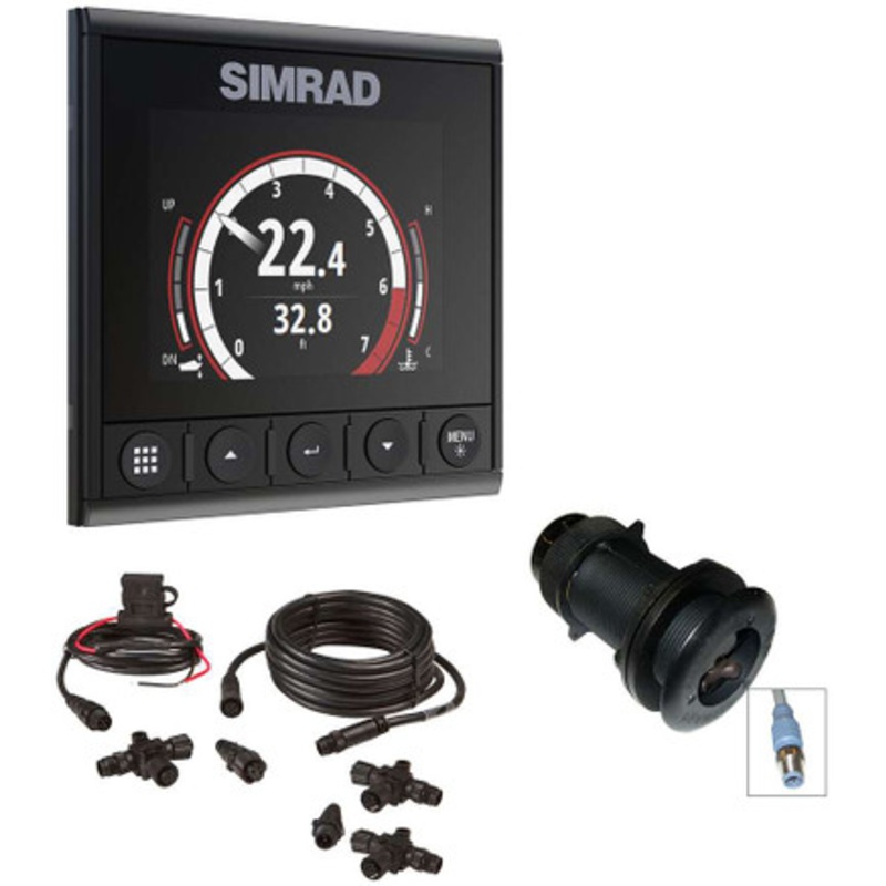 Simrad 000-13293-001 IS42 Speed/Depth Pack – IS42 Digital Display, DST800 Ducer & N2k Backbone Starter Kit